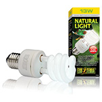 Лампа для террариума Exo Terra Natural Light для облучения лучами УФ-В спектра 13 Вт, E27